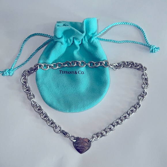 Tiffany & Co. Jewelry Authentic Return To Tiffany Heart Tag Chain